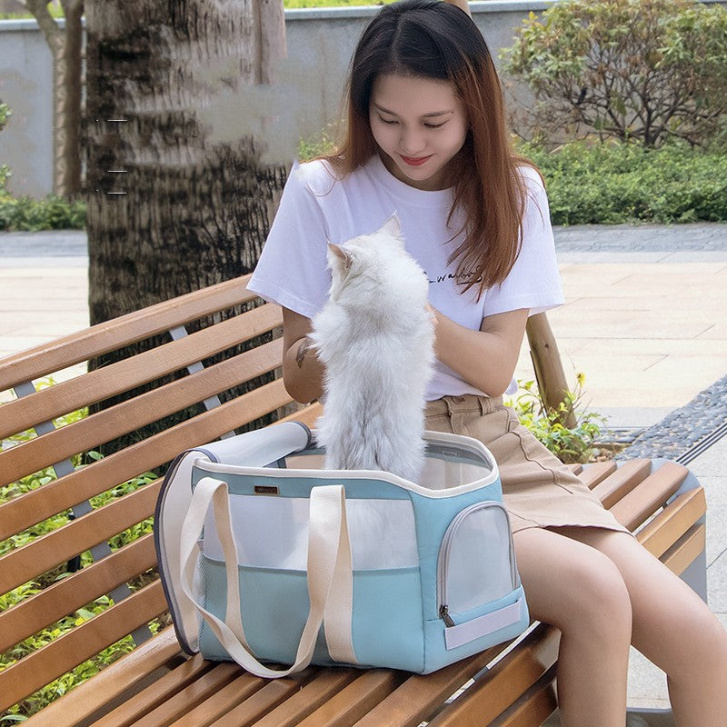 Portable Summer Cat Carrier Bag for Outdoors