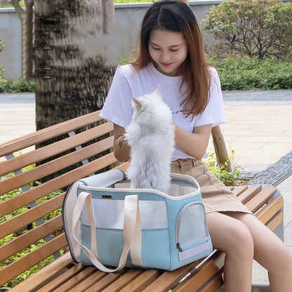 Portable Summer Cat Carrier Bag for Outdoors