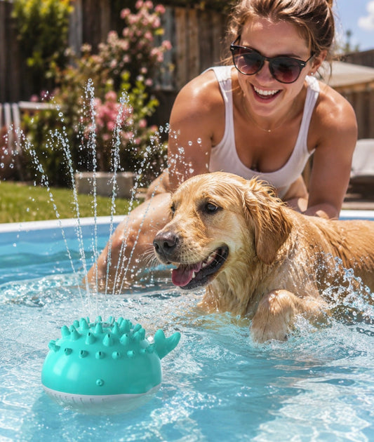 Electric Water Floating Dog Bathing Toy for Summer