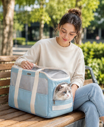 Portable Summer Cat Carrier Bag for Outdoors